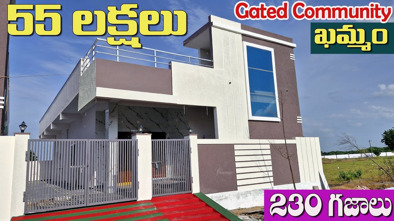 East facing house for sale in Khammam | 230 Sq.yards | Gated Community | 55 Lalkhs only | SS-222
