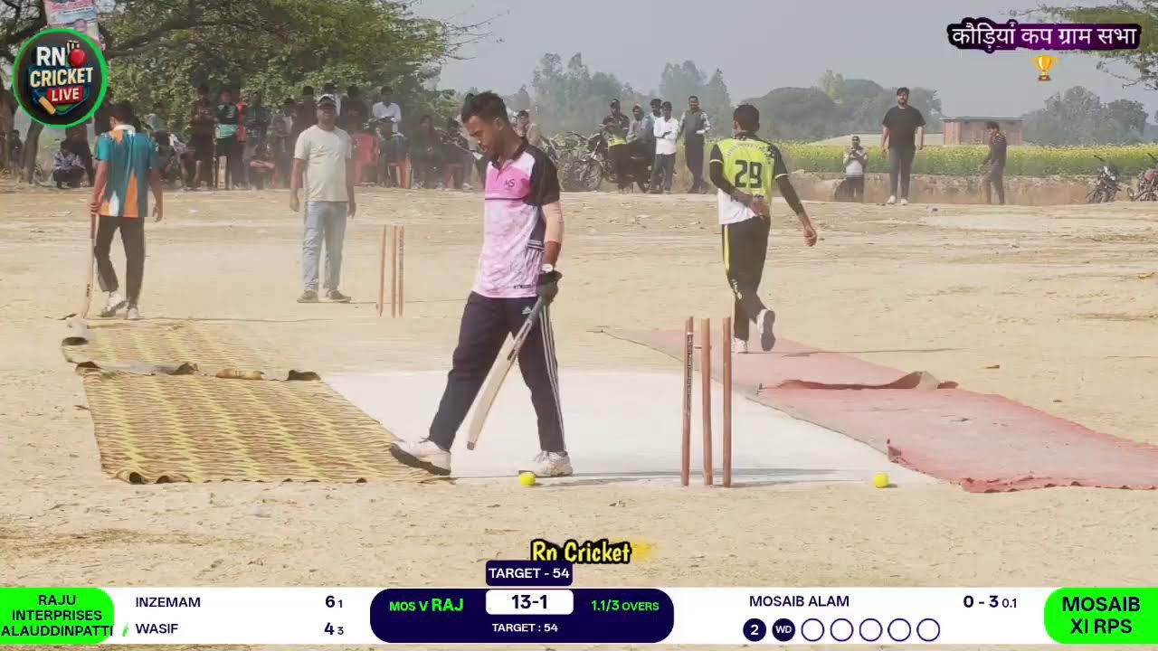 KAUDIYA CUP GRAM SABHA FULL BOUNDRY CRICKET PRATIYOGITA.
RAJU INTERPRISES ALAUDDINPATTI VS MOSAIB XI