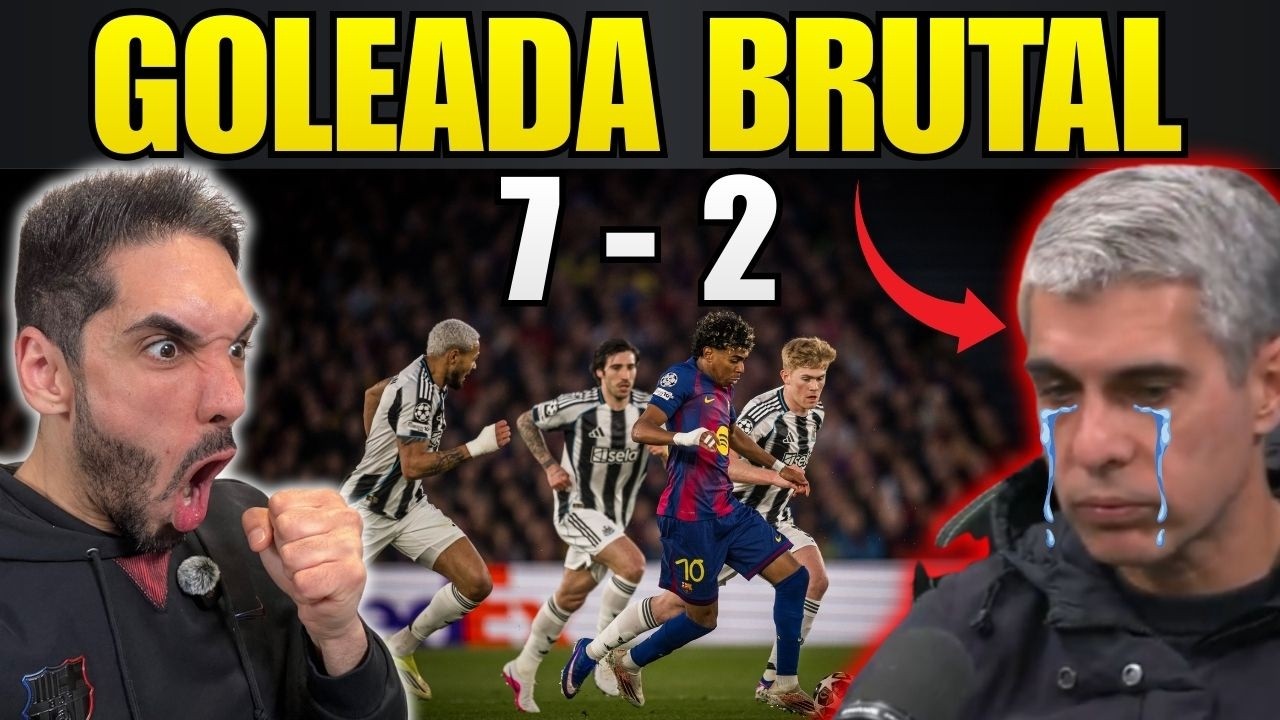 EL BARÇA HUMILLA al NEWCASTLE y HUNDE a JOSE LUIS SANCHEZ ¡GOLEADA HISTORICA!