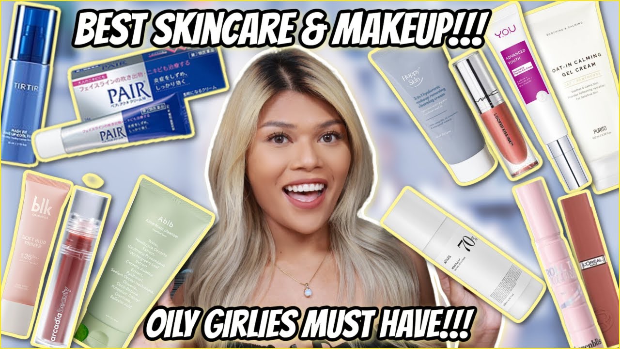 BEST SKINCARE & MAKEUP FOR OILY ACNE PRONE SKIN! I SWEAR YOU NEED THESE GIRL!