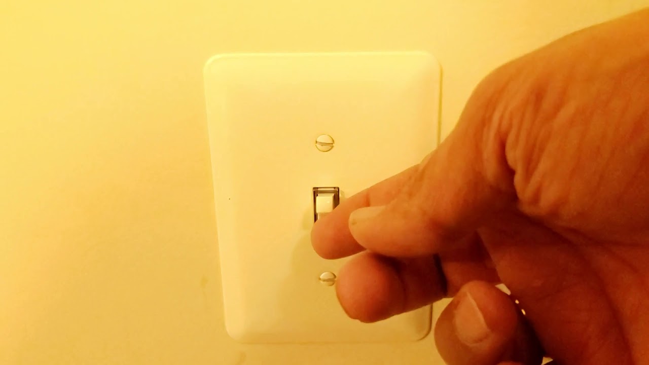 Illuminated Switch demo - glow in the dark switch