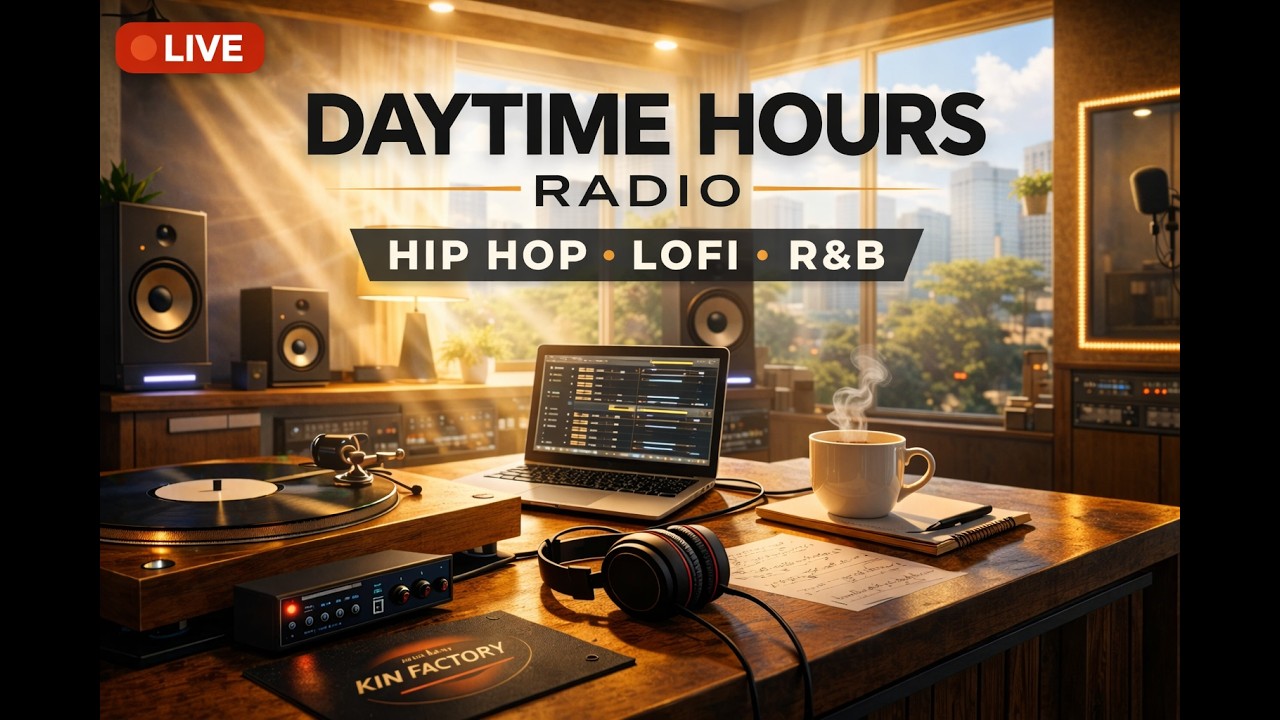 LIVE LoFi Hip Hop Studio ☀️ Study • Relax • Focus | Kin Factory Radio