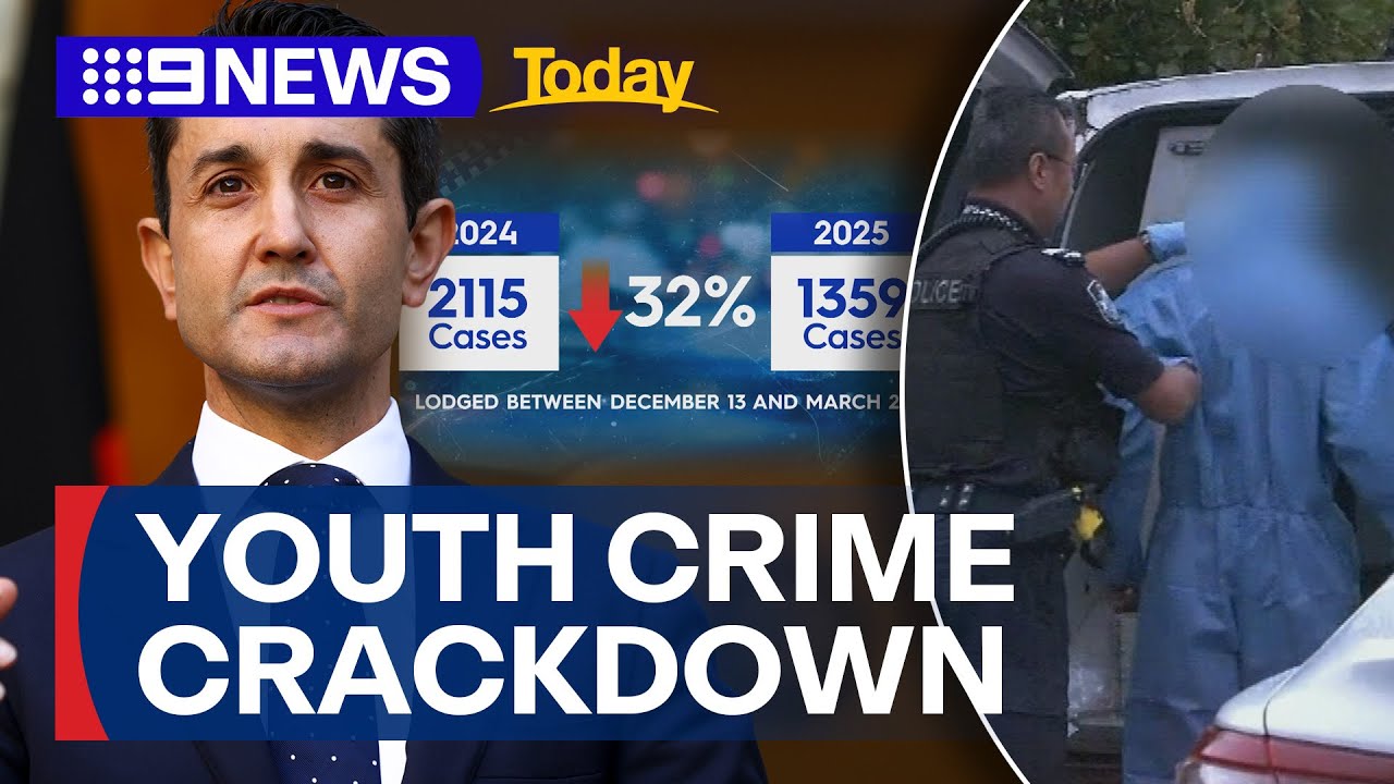 Major drop in serious crime offences following 'adult crime, adult time' laws | 9 News Australia