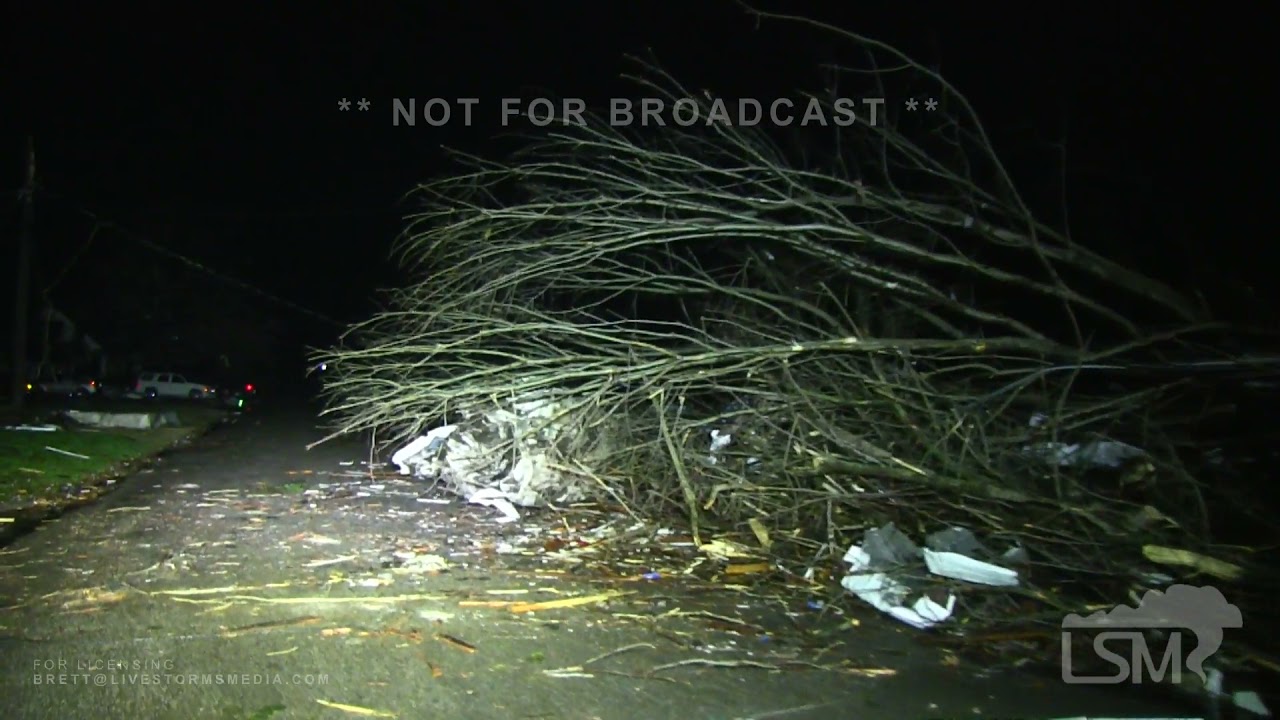 12-10-2021 Mayfield, KY The Night Tornado Hit - Stock Footage