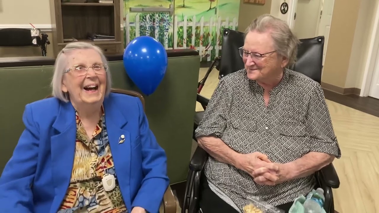 Gentle Stretching Exercises with our Transitional Memory Care Residents