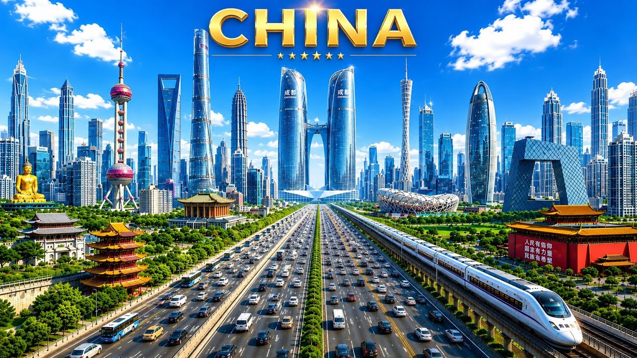 China 🇨🇳 4K - Modern China Cities In 4k Ultra HD Video |