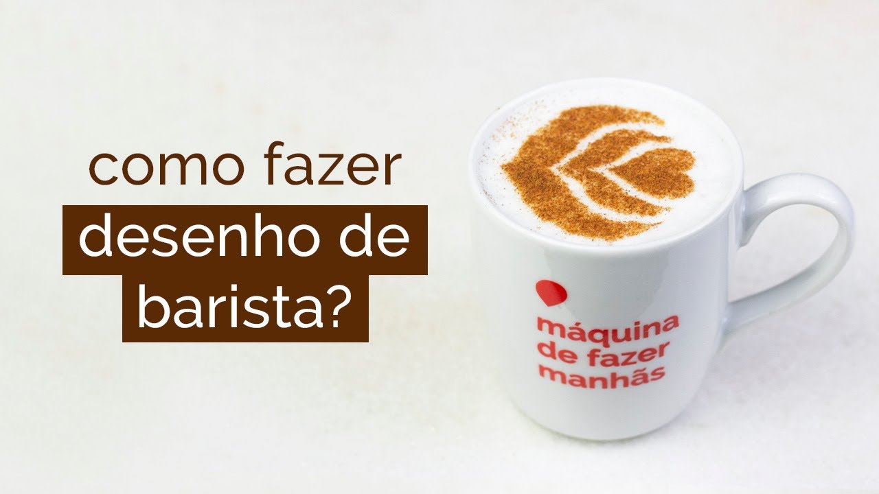 Como fazer Desenho no Café (Latte art com Stencil)