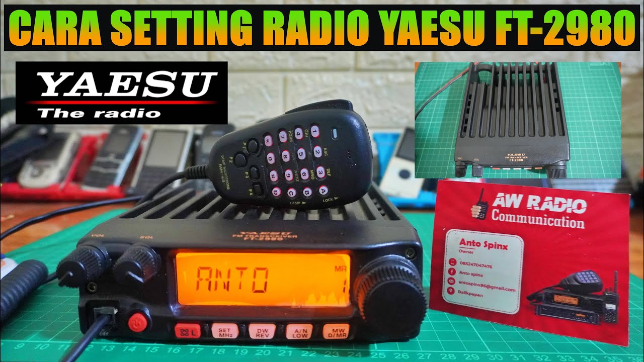 cara setting radio yaesu ft-2980