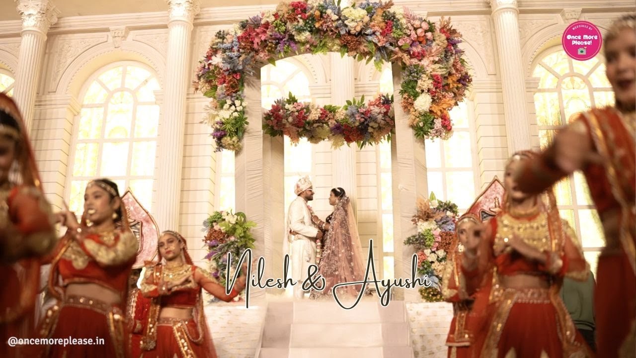 Most Royal Varmala | Nilesh & Ayushi | Surprise Dance by Bride | Alankara | By Once More Please!