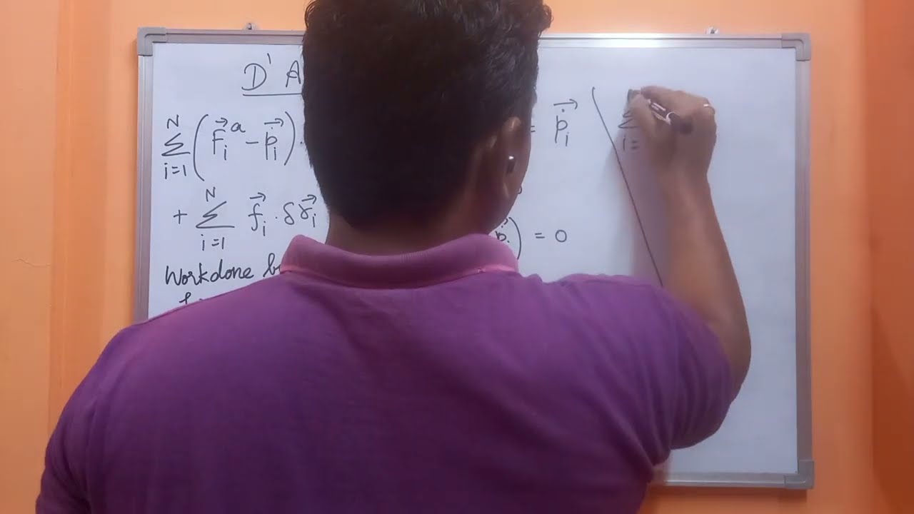 D'Alemberts principle and  derivation of Lagrange's eqn. from it | Junior Scientific Officer exam