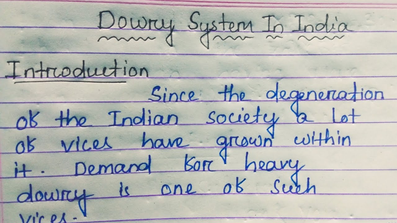 ||Essay On Dowry System In India||#study with Itishree