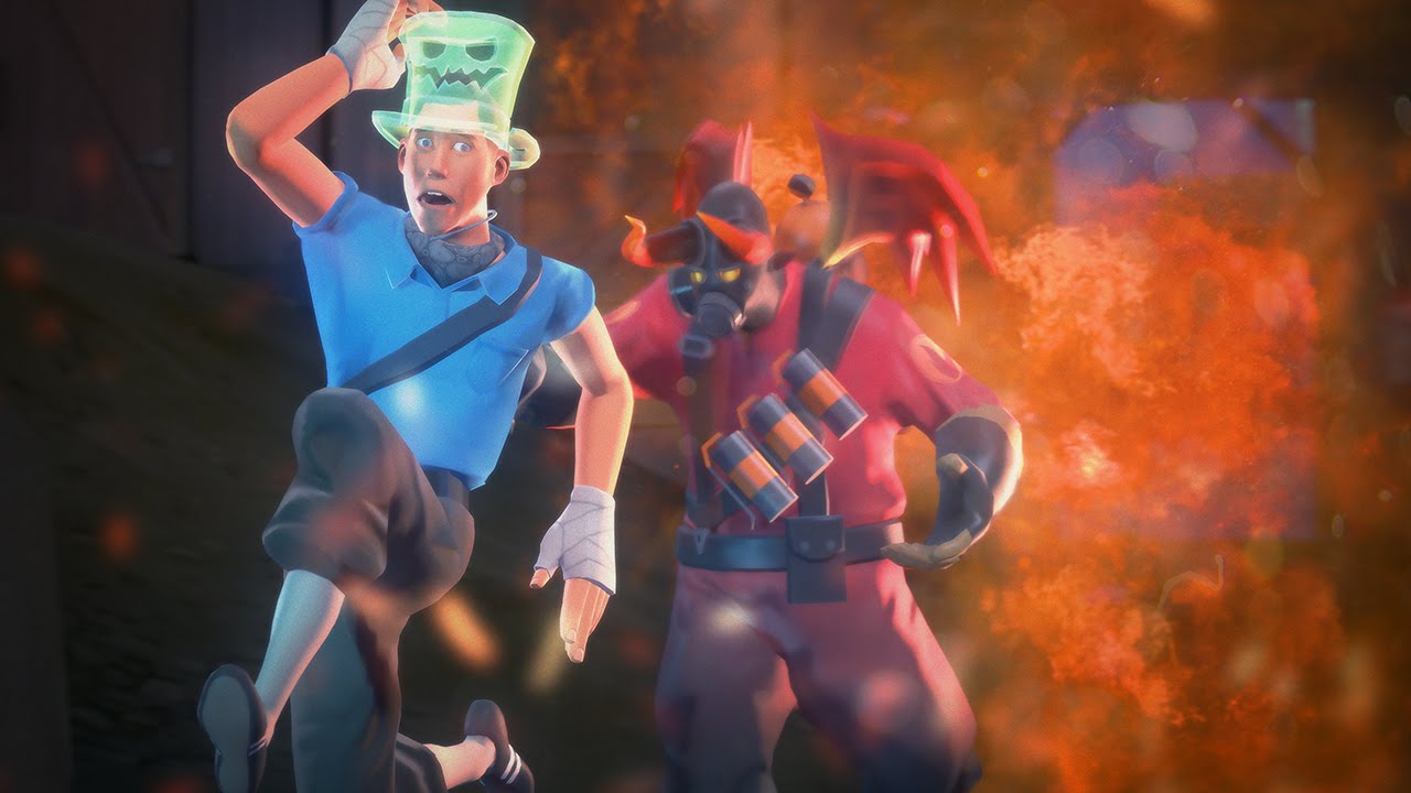 TF2 Showcase: Halloween Spells - Footprint, Paint, Weapon & Vocal!