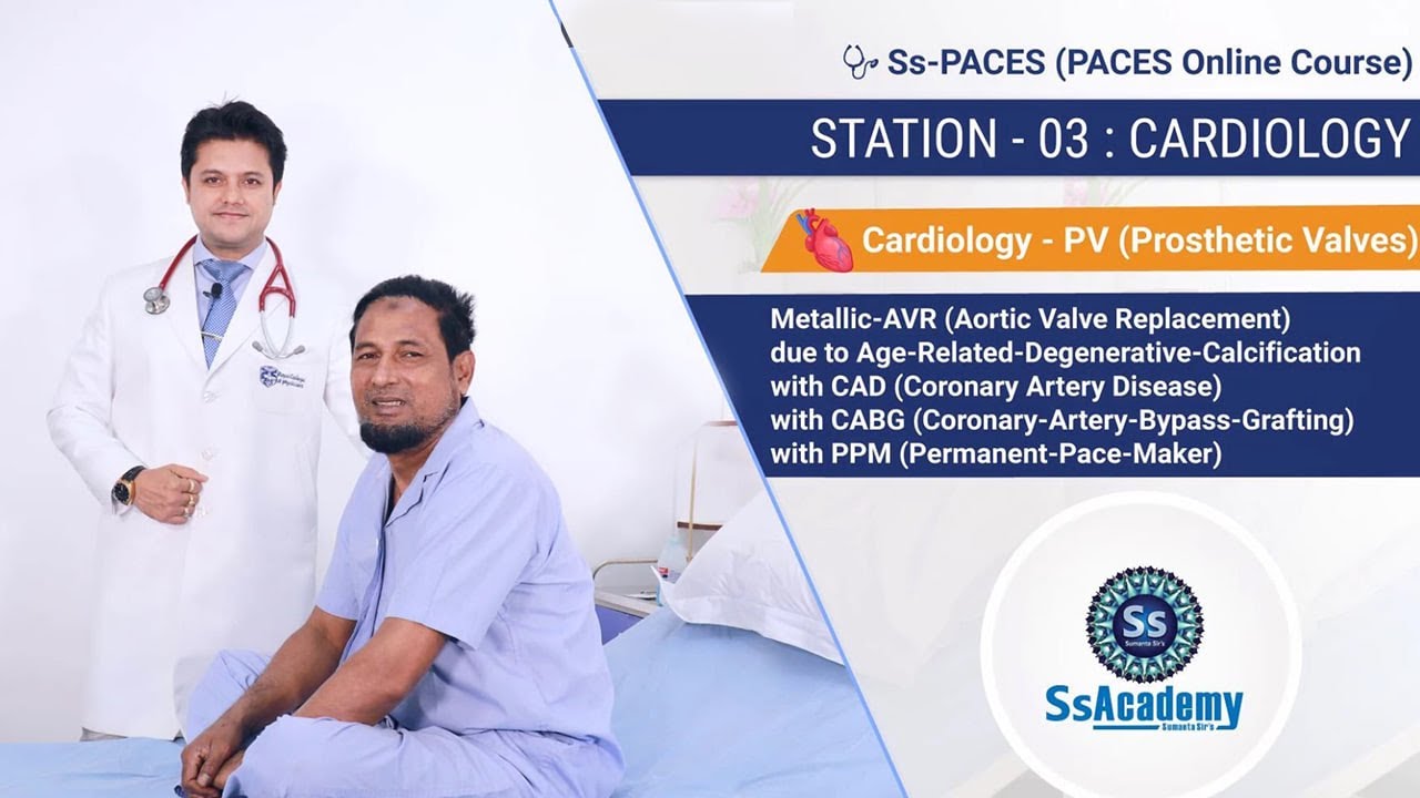 PACES 2023 New Format | Metallic-AVR due to Age-related DC with CAD with CABG with PPM