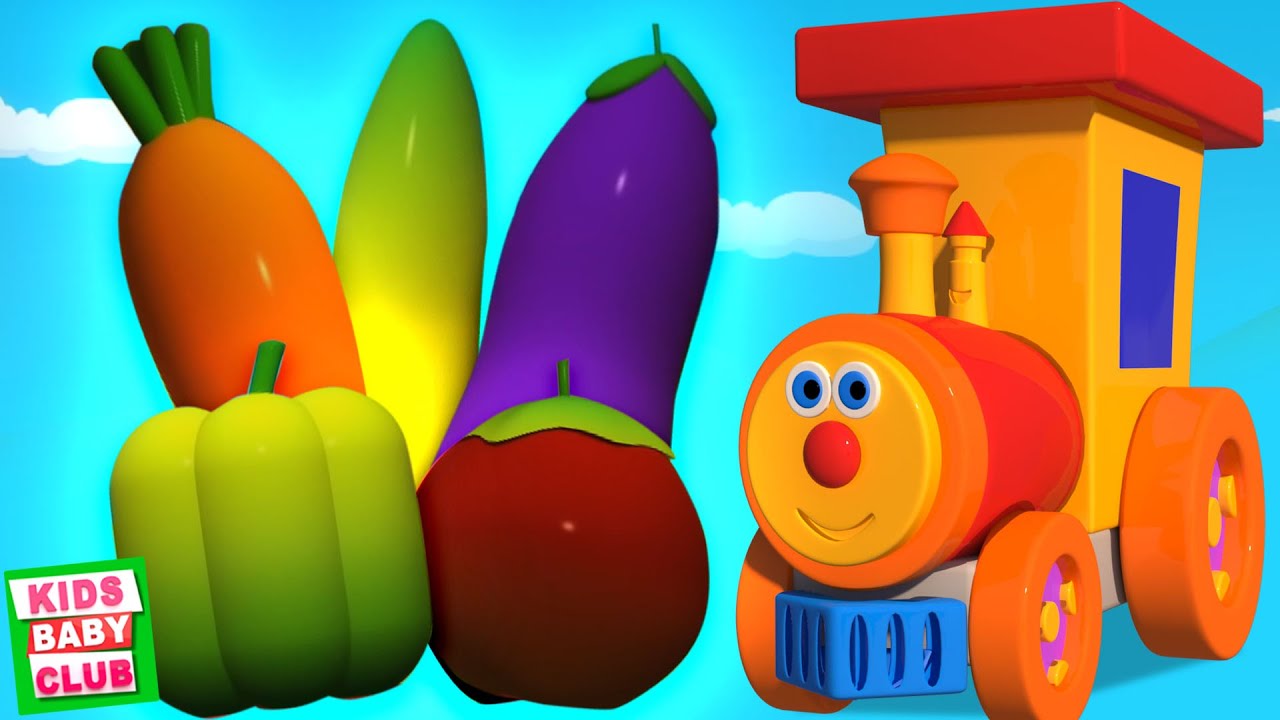 Learn Vegetables with Ben The Train, Educational Cartoon Videos for Kids