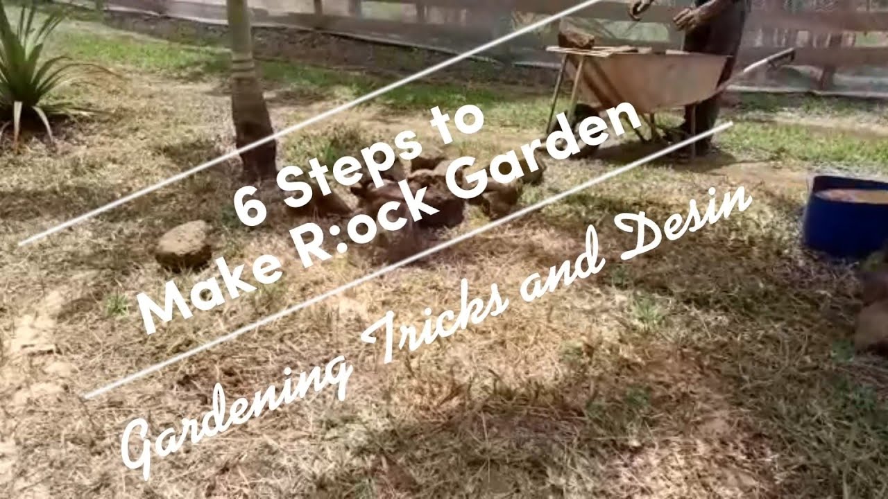 6 Easy Steps to Make a small Rock garden! #rocks #garden #design #diy #howto