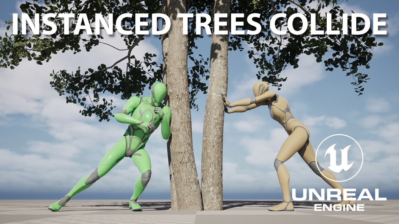 Unreal Engine 5.7 – How To Add Collision To PCG Wind Trees – Tutorial
