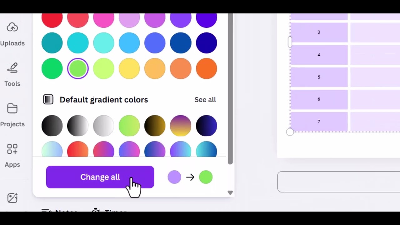 Class Schedule in Canva