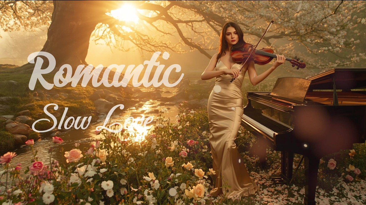 This Piano & Guitar Feel Like Falling in Love Slowly | ROMANTIC Violin and Piano