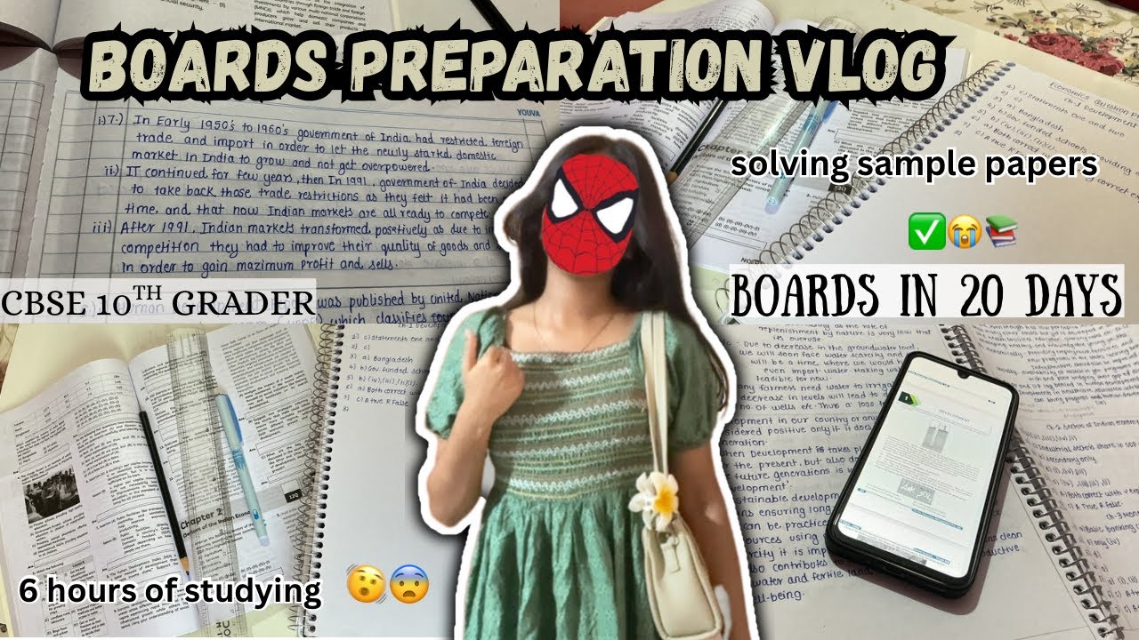 BOARDS IN 18DAYS😨🥲|BOARDS PREPARATION AS A CBSE 10TH GRADER🙌😬