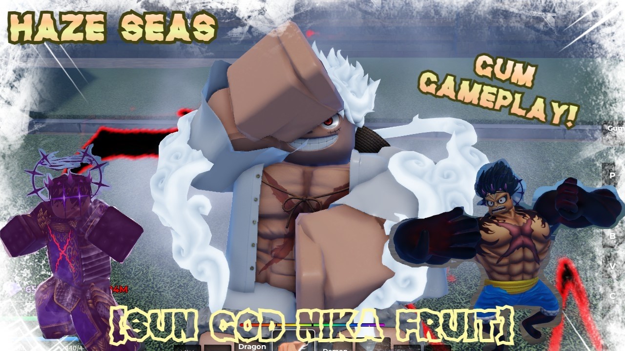Haze Seas: Переработанный геймплей с фруктом Гамма [ФРУКТ НИКА БОГА СОЛНЦА] |GEAR 5|: демонстраци...