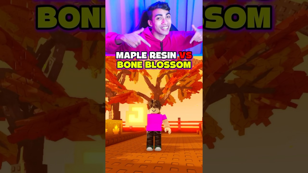 MAPLE RESIN VS BONE BLOSSOM GROW A GARDEN 😱
