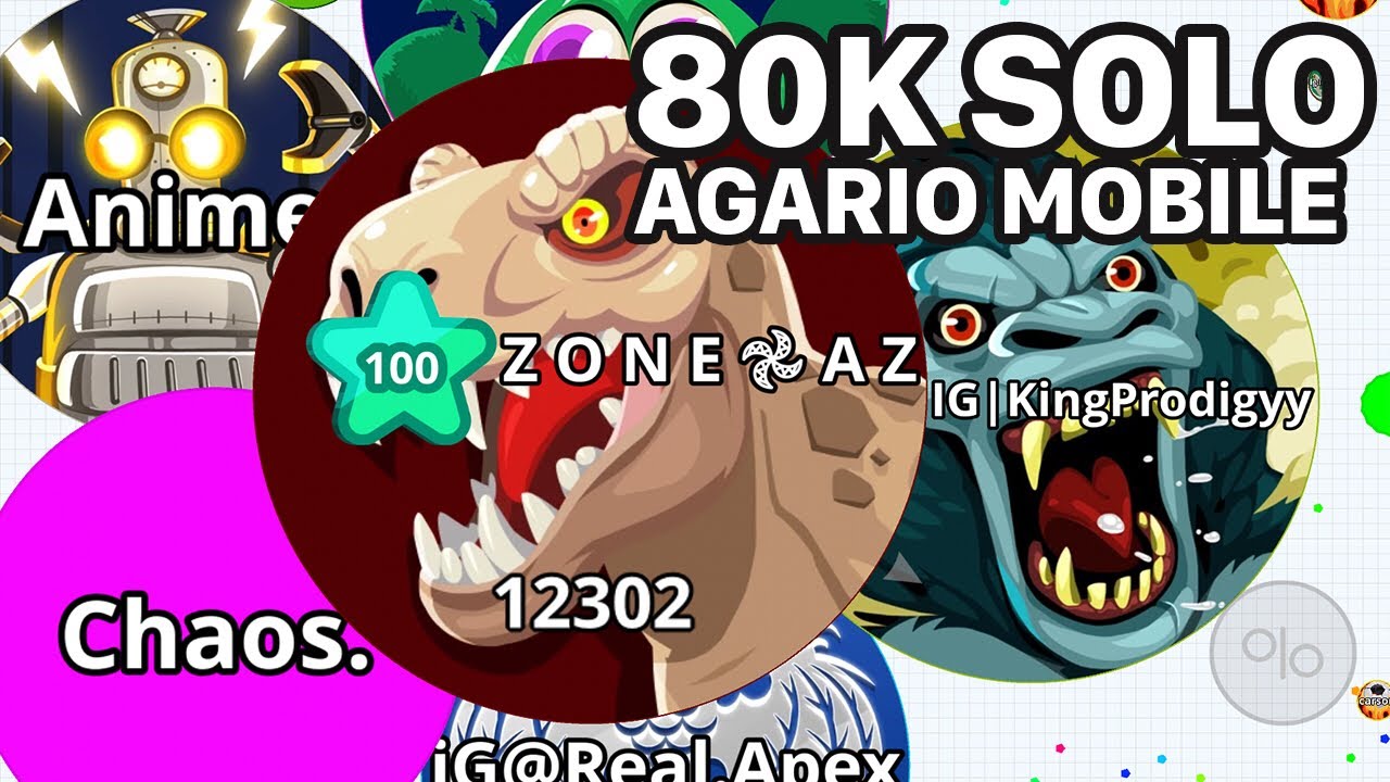 AGARIO MOBILE INTENSE 80K SOLO! (Agar.io Mobile Gameplay)