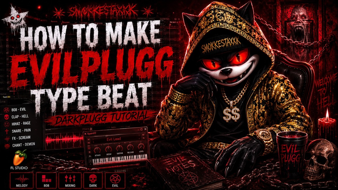 Top Producer Shares EVIL PLUGG BEATS Secrets from Scratch | BEAT TUTORIAL BY SMOKKESTAXKK