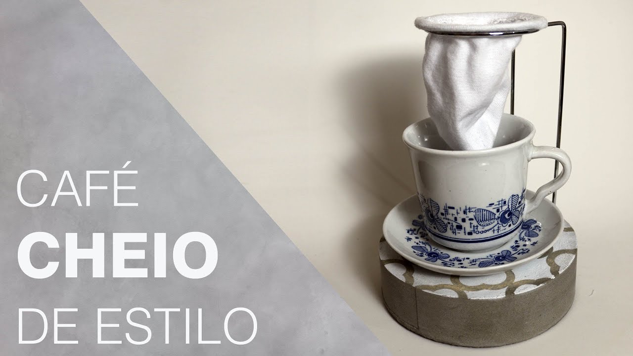 Cafeteira de cimento | Fácil de fazer e presentear ( Decoração indústria )