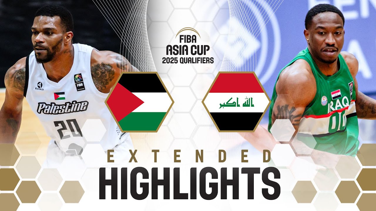 Palestine 🇵🇸 v Iraq 🇮🇶 | Extended Highlights | FIBA Asia Cup 2025 Qualifiers