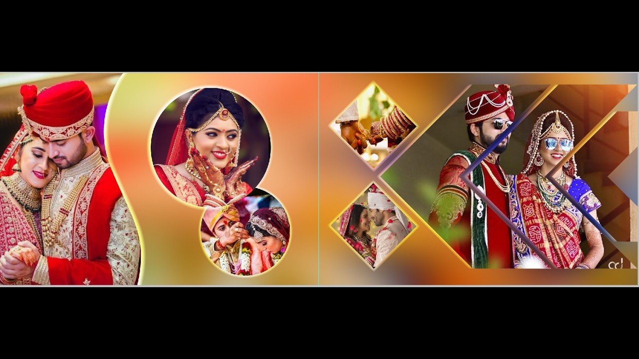Wedding Album PSD design (Shape Create ,border effect & feather effect)