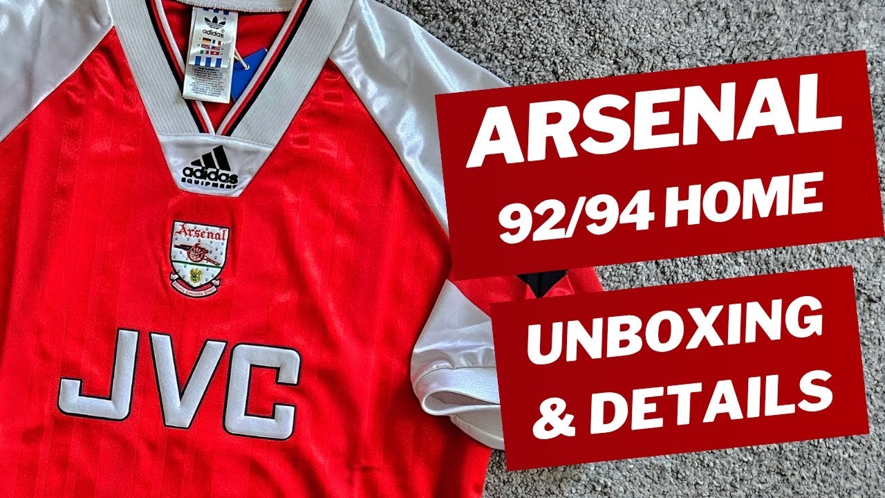 Arsenal 92/94 Adidas Reissue home jersey Unboxing & Details