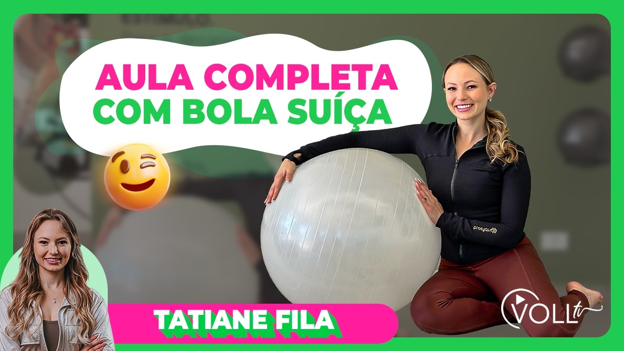 Como montar uma boa aula só com a BOLA SUÍÇA em 5 minutos!