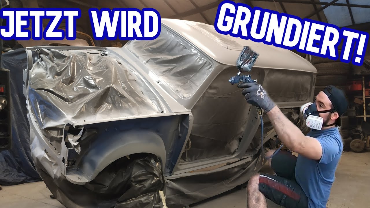 VORARBEIT für den LACK! Es wird grau am TRABANT 1.1