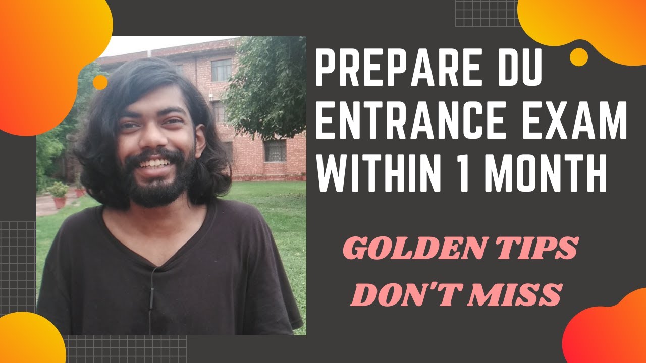 DU ENTRANCE EXAM PREPARATION WITHIN 1 MONTH ||  DELHI UNIVERSITY ENTRANCE EXAM || DU ENTRANCE