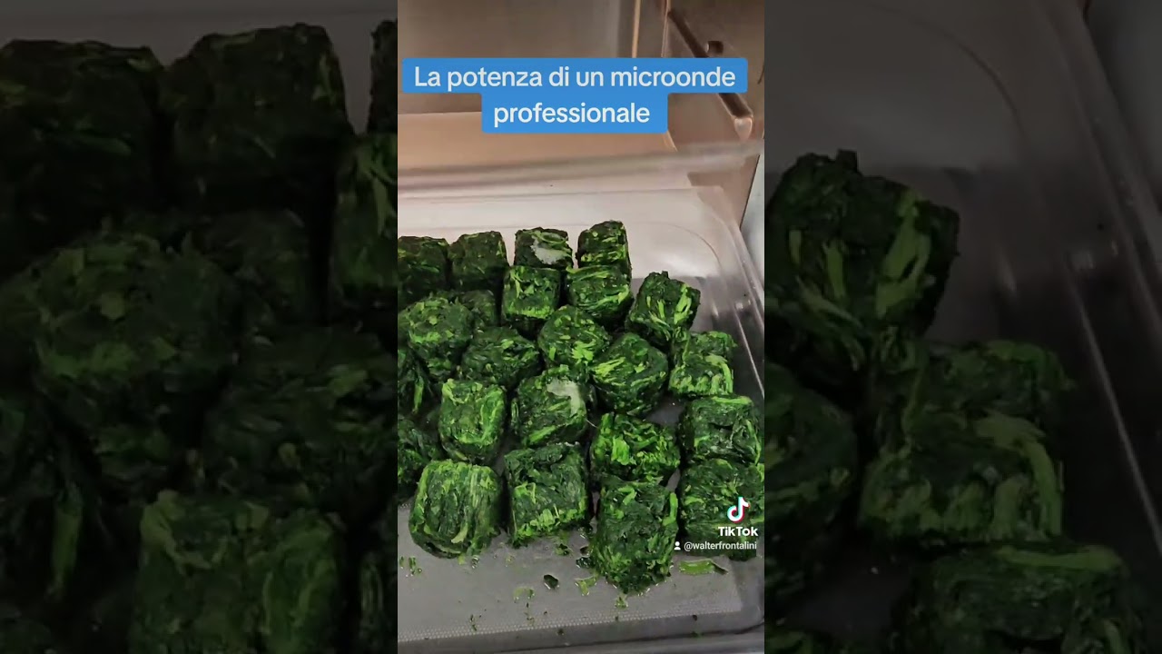 scongelamento spinaci in microonde professionale