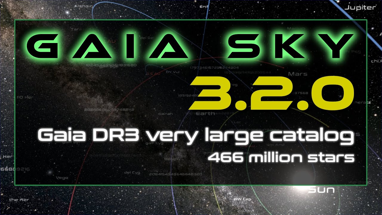 Gaia Sky - The Gaia DR3 very large catalog (466 million stars)