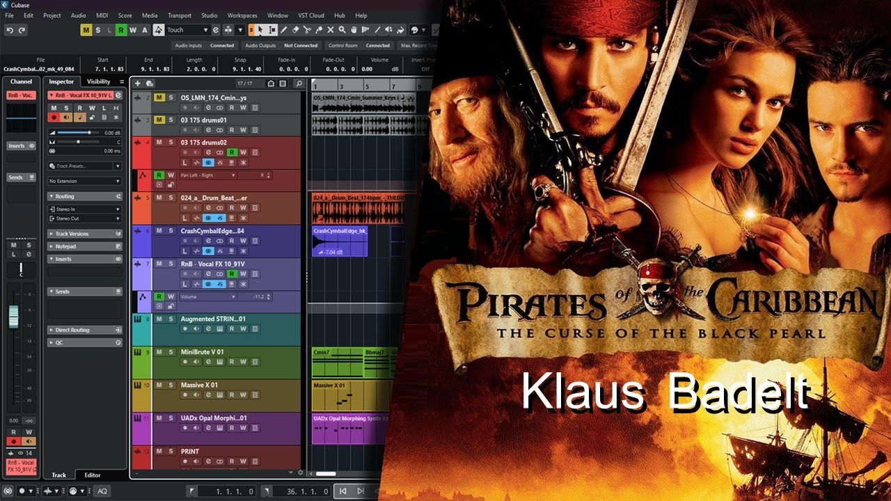 He's a Pirate. Theme from Pirates of the Caribbean.