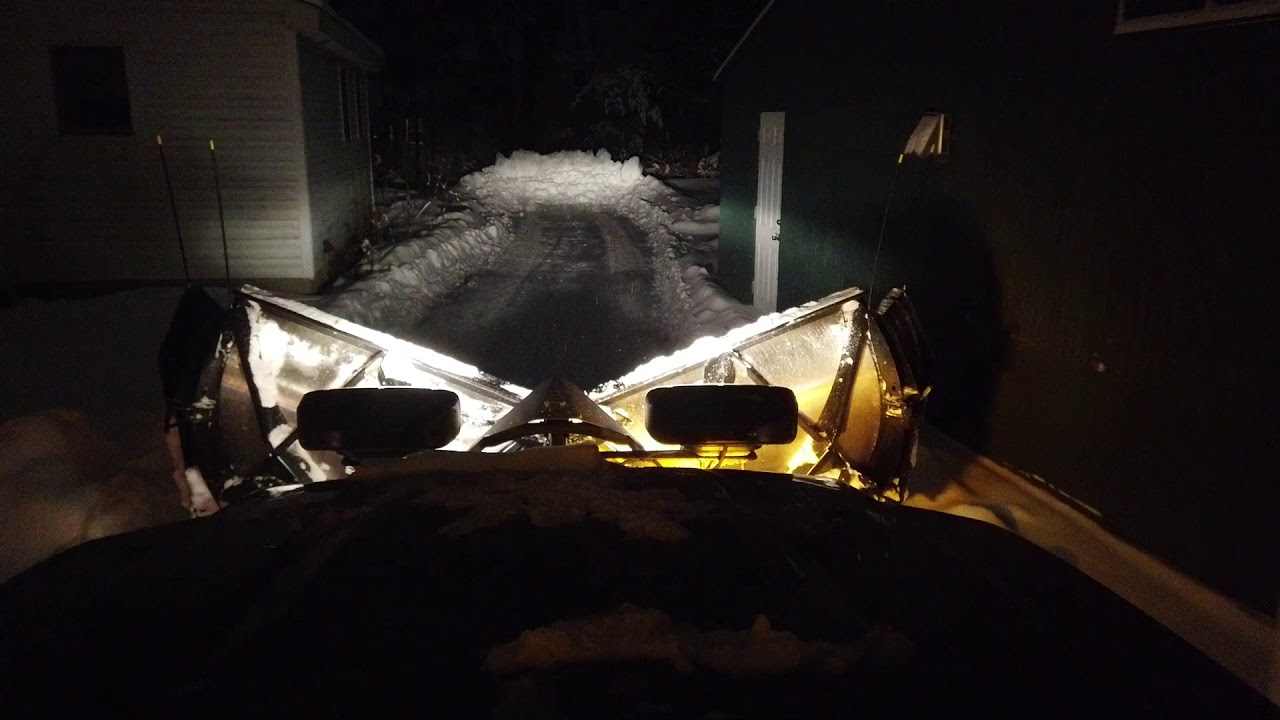 4.5hrs real-time snow removal with XV2 and wings | Plowing 3” snow on Super Bowl Sunday