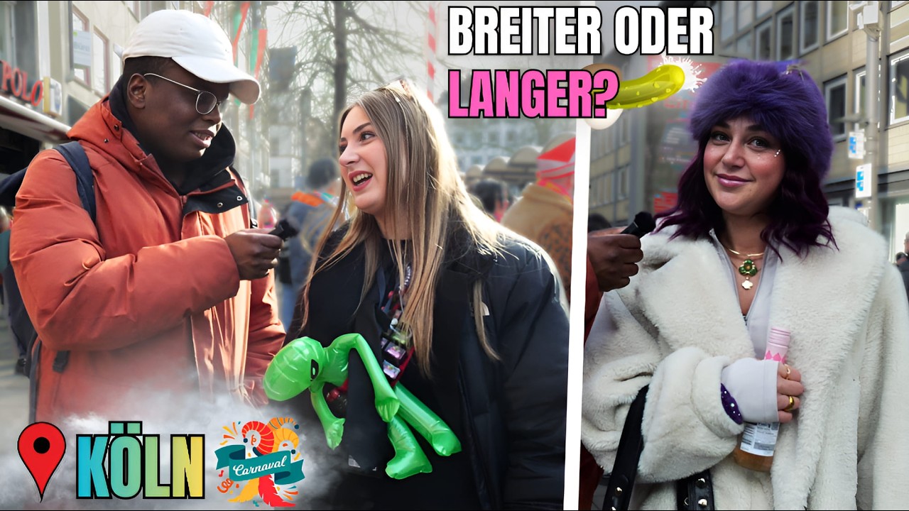 WIE GROß MUSS DER PE*IS SEIN? I STRAßENUMFRAGE KÖLN CARNEVAL 2026