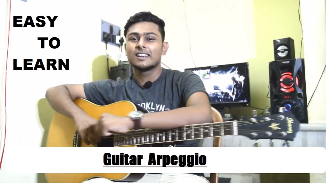 Tutorial 10:Guitar Arpeggio lesson-How to play-Beginner Acoustic Guitar Lesson