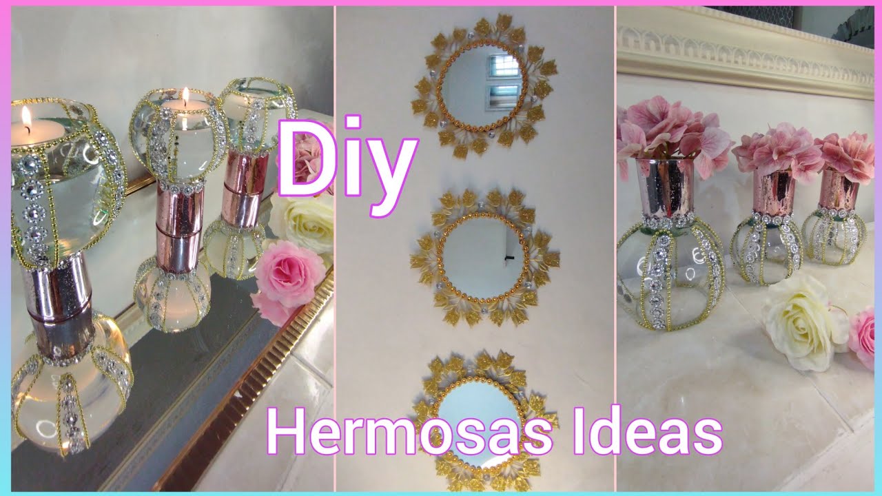 DIY Espejos hechos con servilleteros de plástico /2 ideas fáciles #diy #decoration #espejos
