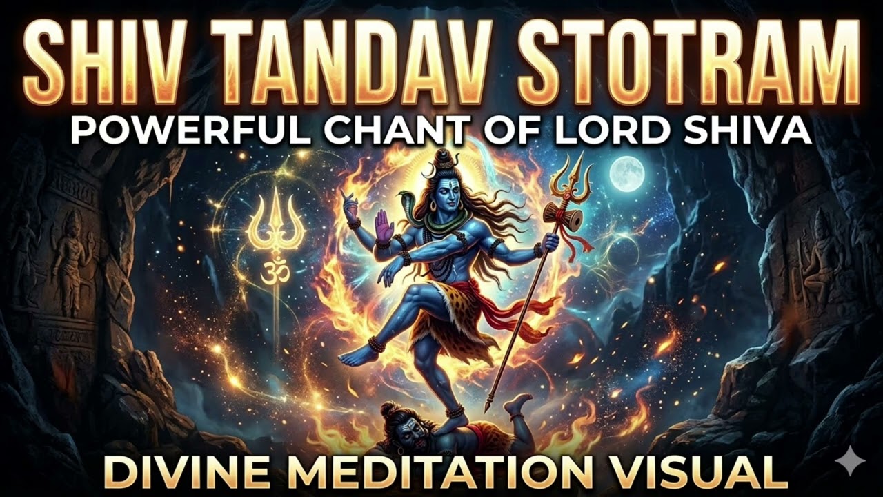 Shiv Tandav Stotram 🔱 Powerful Chant of Lord Shiva | Divine Meditation Visual