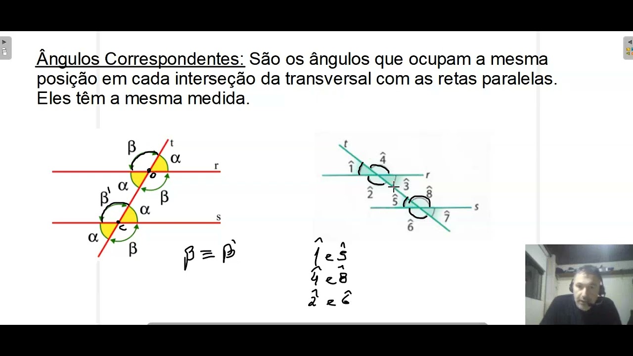 4.5 Retas paralelas cortadas por uma transversal 8º ano.