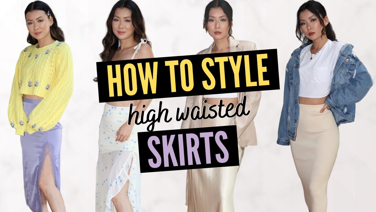How to Style High Waisted Skirts 💛💜 | Style Tips & More