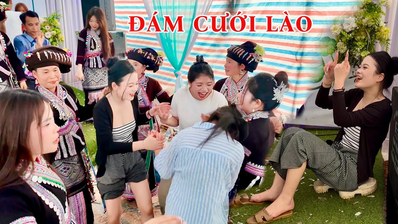 Gái Xinh Sắn Quần Nhảy Cực Sung Trong Đám Cưới Người Lào – Không Khí Vui Như Hội!