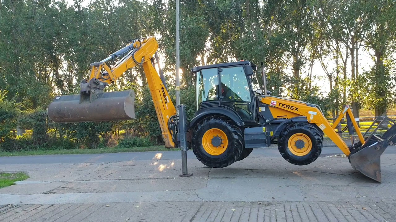 Terex 860 SX Backhoe Loader -Test Drive Working Review | diggersandtractors.com