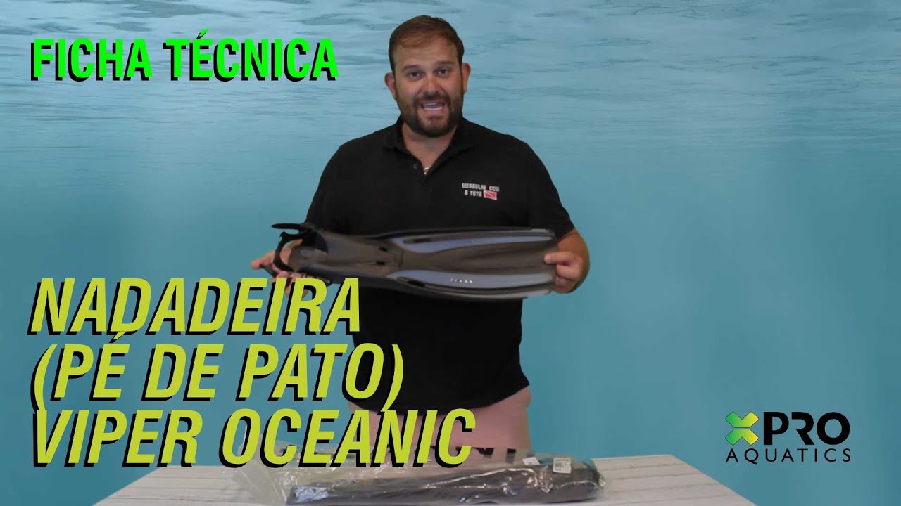 Ficha Técnica - Nadadeira (pé de pato) Aberta Viper Oceanic