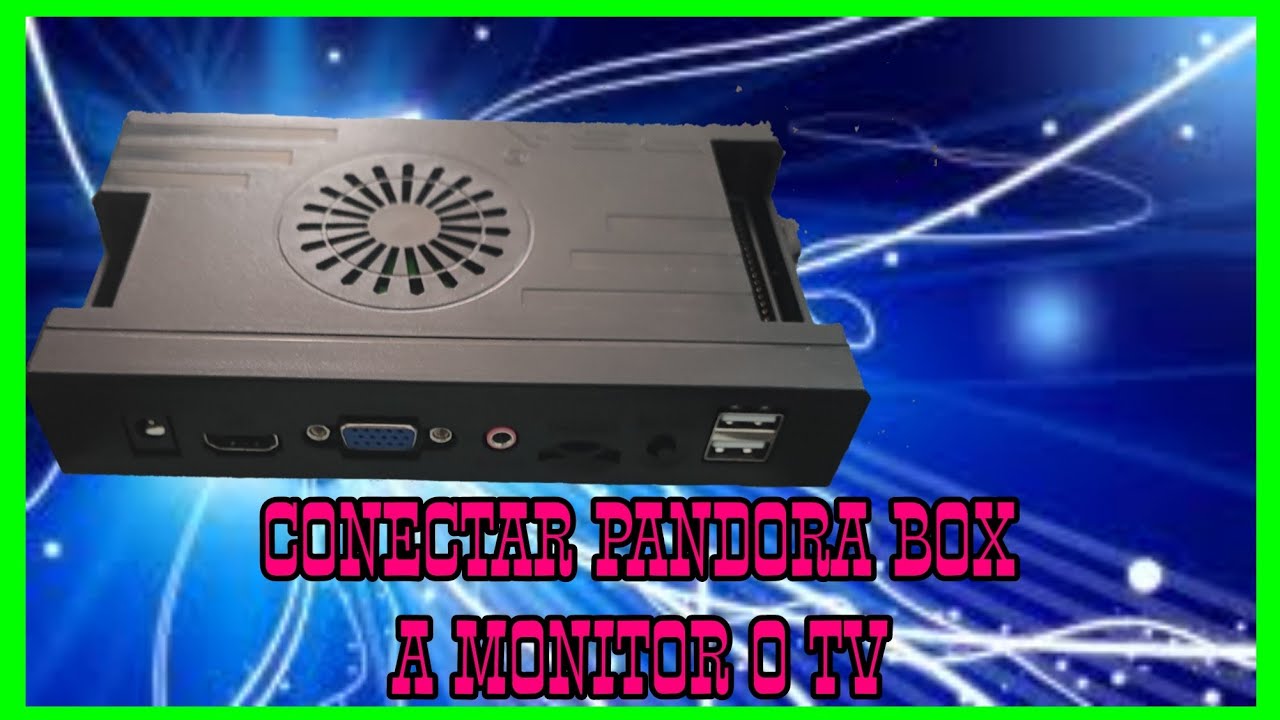 Como conectar Pandora Box pelada y mondada a monitor o televisión
