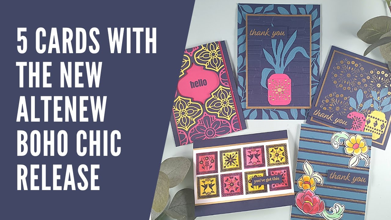 5 Gorgeous Cards with the Brand New Altenew Boho Chic Release