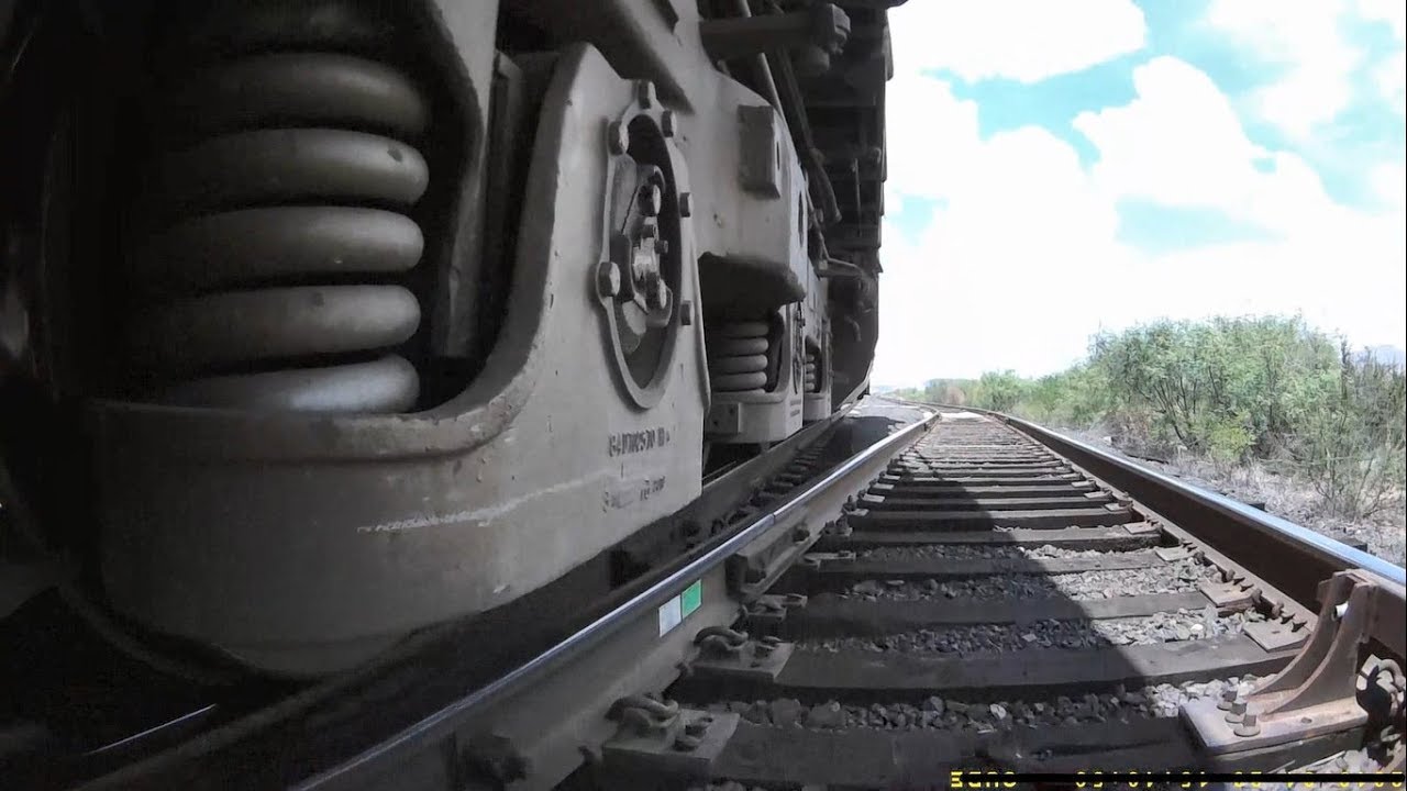 Camera installed on a train wheel 0-70kph!!